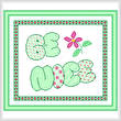 cross stitch pattern Be Nice