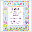 cross stitch pattern Easter Mat/Border/Frame for 8x10 insert