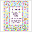 cross stitch pattern Easter Mat/Border/Frame for 5x7 insert