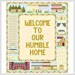 cross stitch pattern Homes Sampler (14x16)
