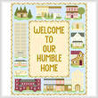 cross stitch pattern Homes Sampler (10x12)