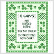 cross stitch pattern Irish Mat/Border/Frame for 5 x 7 insert