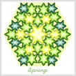 cross stitch pattern Kaleidoscope of Seasons - Spring