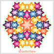 cross stitch pattern Kaleidoscope of Seasons - Summer