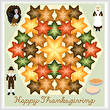 cross stitch pattern Kaleidoscope - Thanksgiving