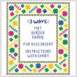 cross stitch pattern Surprise - Mat/Border/Frame for 8x10 
