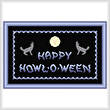 cross stitch pattern Happy Howl-o-ween