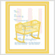cross stitch pattern In Loving Memory - Bassinet