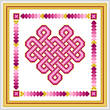 cross stitch pattern Celtic Knot Heart