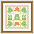 cross stitch pattern Froggy Dreams