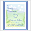 cross stitch pattern In Loving Memory - Mountains