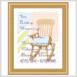 cross stitch pattern In Loving Memory - Padded Rocking Chair