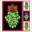 cross stitch pattern Mistletoe