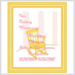 cross stitch pattern In Loving Memory - Small Rocking Chair