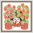 cross stitch pattern Turkey Time