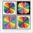 cross stitch pattern Twirling Rainbows
