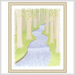 cross stitch pattern Scenery - Woodland Retreat