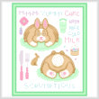 cross stitch pattern Cakes as Critters - Bunny