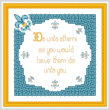 cross stitch pattern Do Unto Others