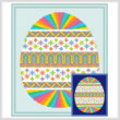 cross stitch pattern Easter Egg Design # 1 - Vivid