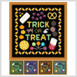 cross stitch pattern Trick or Treat