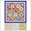cross stitch pattern Enhanced Diamonds   (4 color versions)