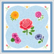 cross stitch pattern Flower Maze