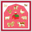 cross stitch pattern Farm Animal Maze