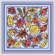 cross stitch pattern Leaves