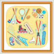 cross stitch pattern Sports Maze