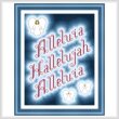 cross stitch pattern Hallelujah / Alleluia