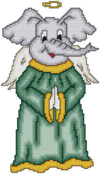 cross stitch pattern Eli The Angel