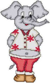 cross stitch pattern Eli The Canadian Patriot