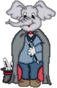 cross stitch pattern Eli The Magician