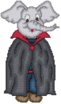 cross stitch pattern Eli The Vampire