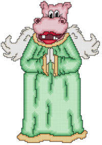 cross stitch pattern Harriet The Angel