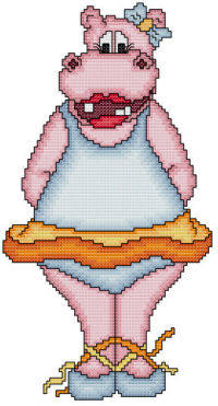 cross stitch pattern Harriet The Ballerina