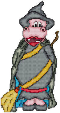 cross stitch pattern Harriet The Witch
