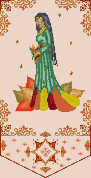 cross stitch pattern Carpere - Autumn Muse