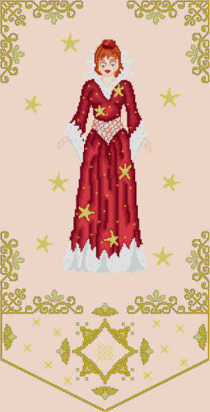 cross stitch pattern Nebula - Star Muse