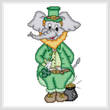 cross stitch pattern Eli The Leprechaun