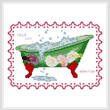 cross stitch pattern BathTub Collection Calla Lilly Rendition