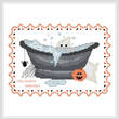 cross stitch pattern BathTub Collection Halloween Harmony