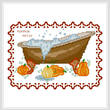 cross stitch pattern BathTub Collection Pumpkin Patch