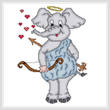 cross stitch pattern Eli The Cupid