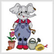 cross stitch pattern Eli The Gardener