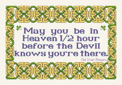 cross stitch pattern Half an Hour in Heaven