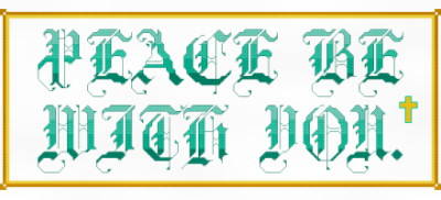 cross stitch pattern Peace be with you