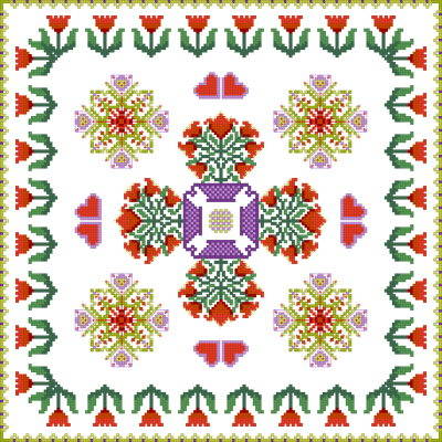 Cross Design Pagan Pattern Stitch
