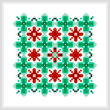 cross stitch pattern Diamond Christmas Ornament